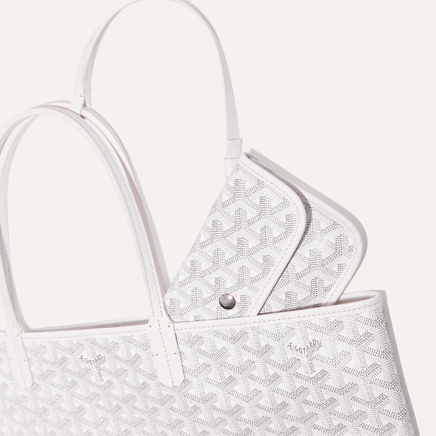 Goyard Saint Louis PM Tote Bag White - Image 4